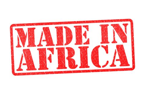 MADE IN AFRICA Rubber Stamp over a white background.