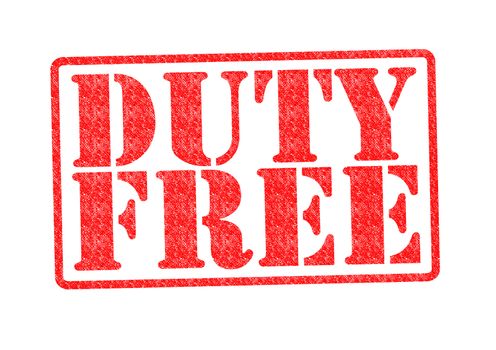 DUTY FREE Rubber Stamp over a white background.