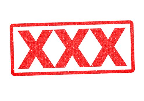 XXX Rubber Stamp over a white background.