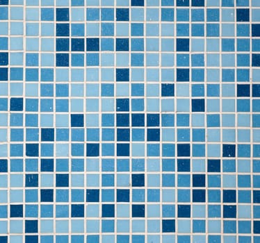 Texture finishing square tiles and blue blue