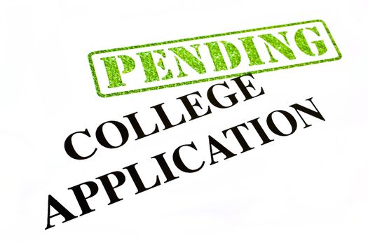 College Application is currently PENDING.