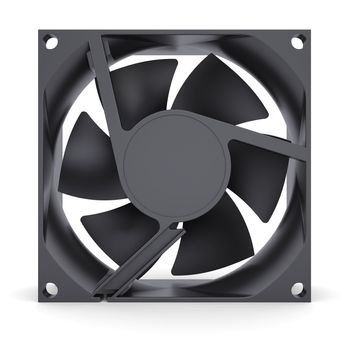 Computer fan. Isolated render on a white background