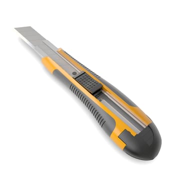 Stationery knife. Isolated render on a white background