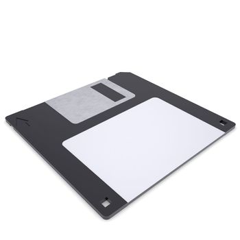 Floppy disk. Isolated render on a white background