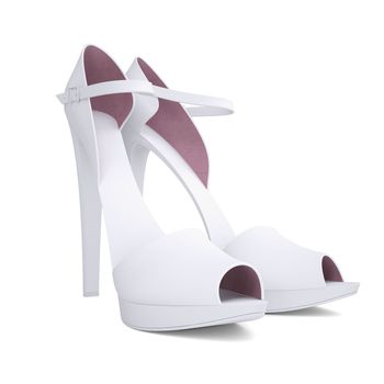 Women's shoes. Isolated render on a white background