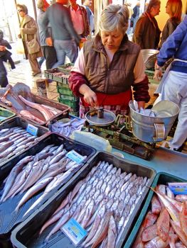 Fish market, Split, Croatia