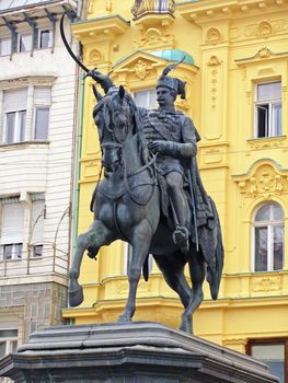 Ban Jelacic statue, Jelacic Square, Zagreb, Croatia