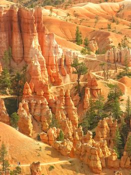 Amphitheater, view from Sunset point, Bryce Canyon National Park, Utah, USA