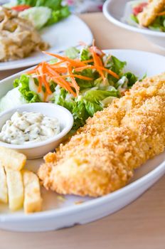 fried fish steak for healthy food