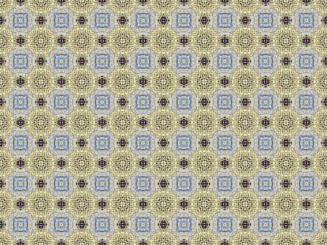 Vintage shabby background with classy patterns. Geometric or floral pattern on paper texture in grunge style.