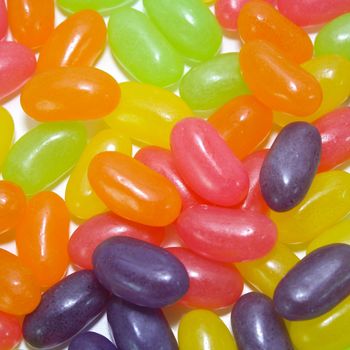 Pile of jelly beans for background