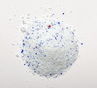 Pile of Washing Powder on white Background