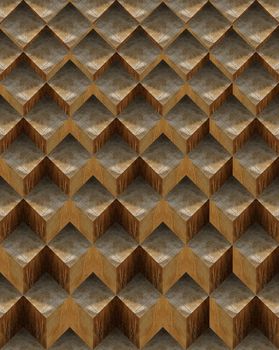 Grunge background to cover or page with brown geometrical forms