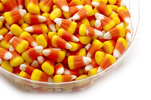 Candy corn as a halloween give away treat.