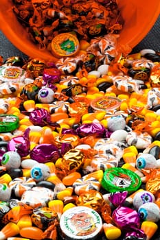 Close-up view of full frame of candies