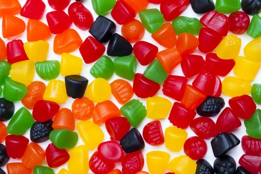 Close-up view of halloween candies.