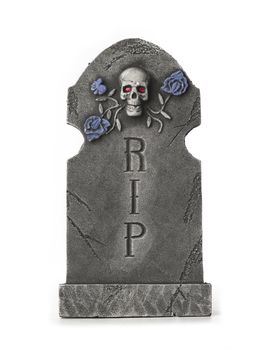 Digitally generated image of a tombstone.