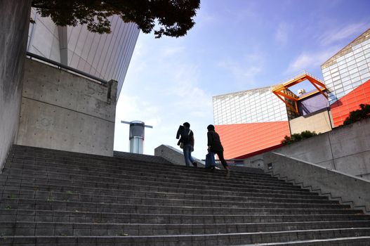 KYOTO- OCT 23: Osaka Aquarium near Tempozan Harbor Village - Osaka, Japan on October 23 2012.