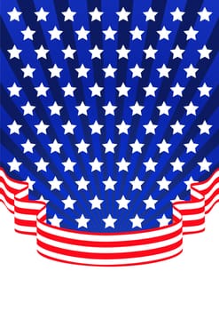 American background for Independence Day on July 4