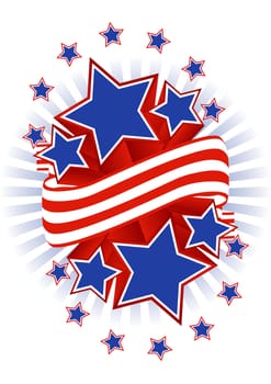 American background for Independence Day on July 4