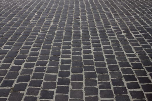 cobble stone road in Lviv