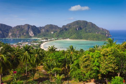 Beautiful view of Phi Phi island from viewpoint