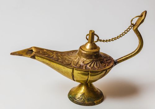 Aladdin magic lamp east design for wish fulfillment
