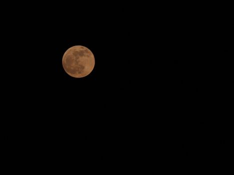 view on full moon at night