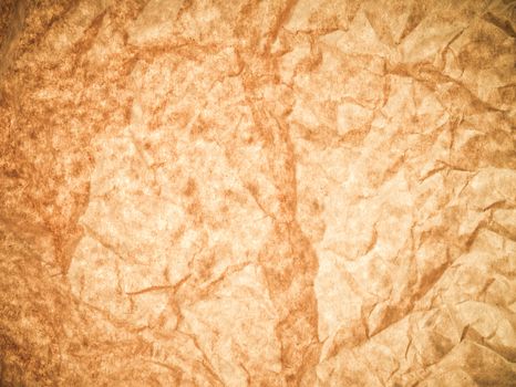 Brown wrinkled paper as a background