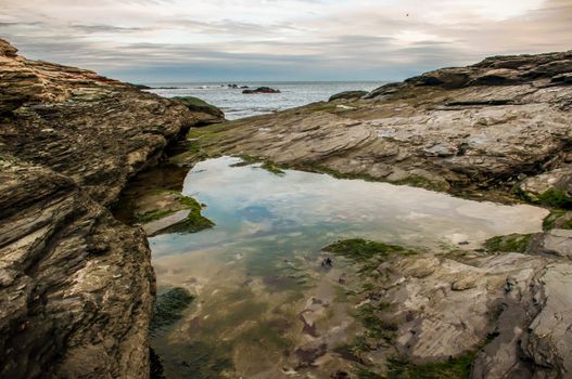 A shot of an early morning aquidneck island, newport, ri