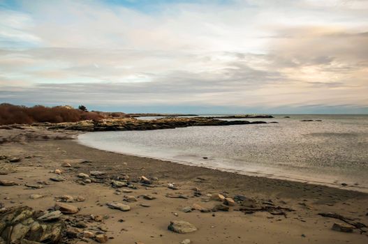 A shot of an early morning aquidneck island, newport, ri