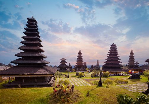 Besakih complex Pura Penataran Agung , hindu temple of Bali, Indonesia
