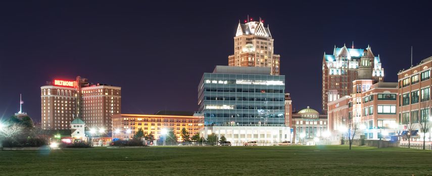 Providence, Rhode Island Skyline at night - December 2010