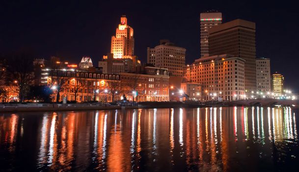 Providence, Rhode Island Skyline at night - December 2010