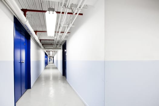 Endless Blue Corridor