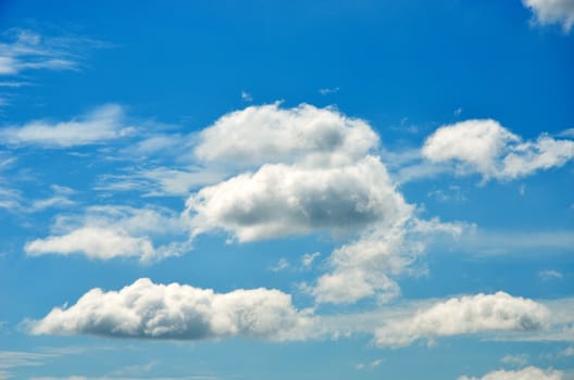 Nice cloud in blue sky background