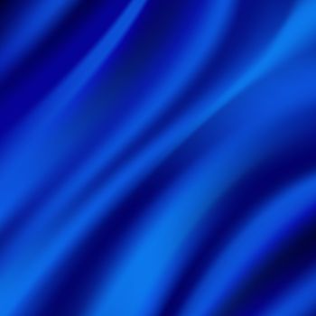 Beautiful Blue Satin Fabric for Drapery Abstract Background