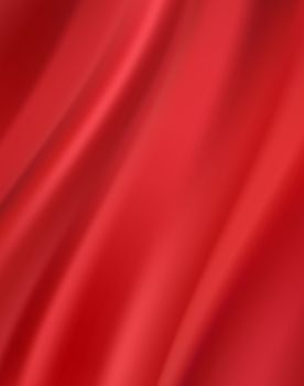 Beautiful Red Satin Fabric for Drapery Abstract Background