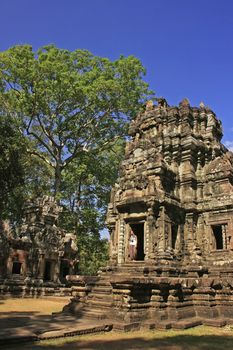 Chau Say Tevoda temple, Angkor area, Siem Reap, Cambodia
