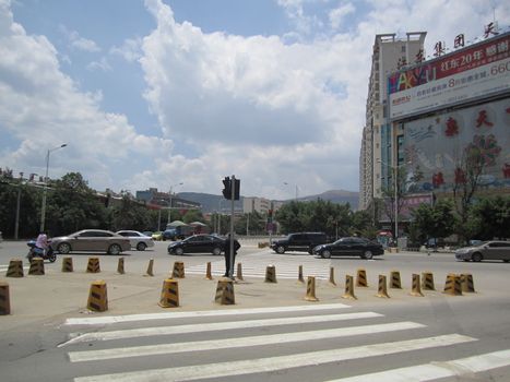 crossing of kunming, yunnan province, China