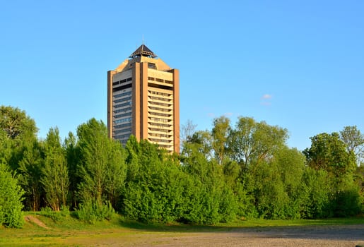 Building of the Ukrainian Television Center in Kiev