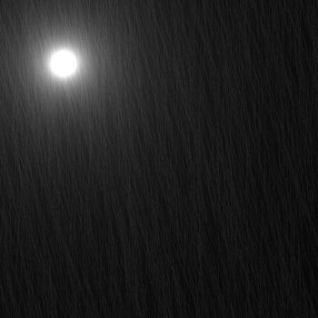 Black square glass, moon , moon light and  traces of rain