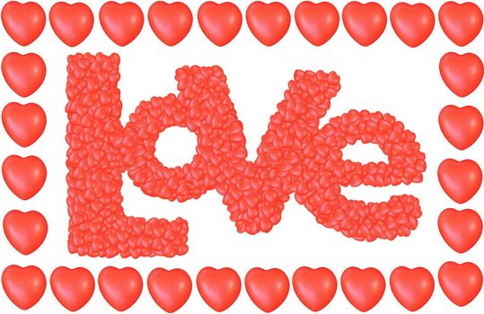 Valentine's Day Love Hearts Greeting card