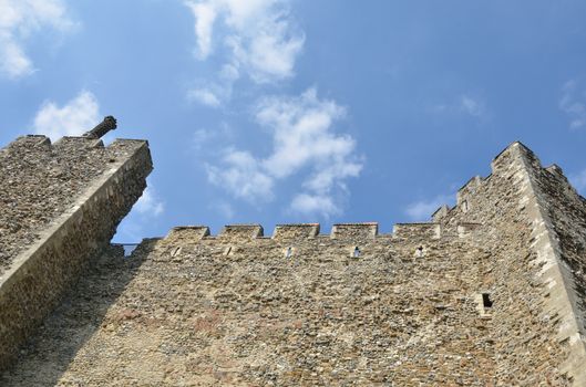 Looking up at Castle Walls