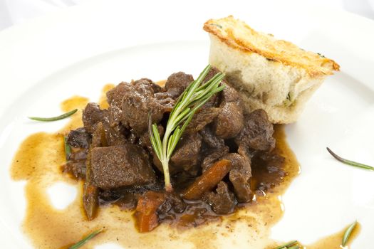 Venison ragout with homemade dumpling