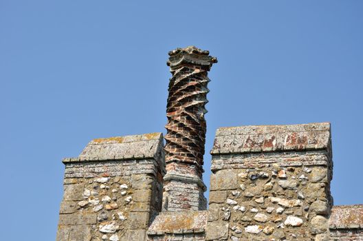 Elizabethan Chimney on castle walls