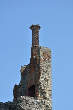 Elizabethan Chimney on castle