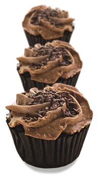 Lovely chocolate cupcakes - very shallow depth of field