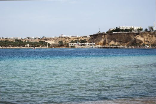 View of the beach on Red Sea coast