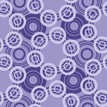Abstract seamless background: blue and violet rings.